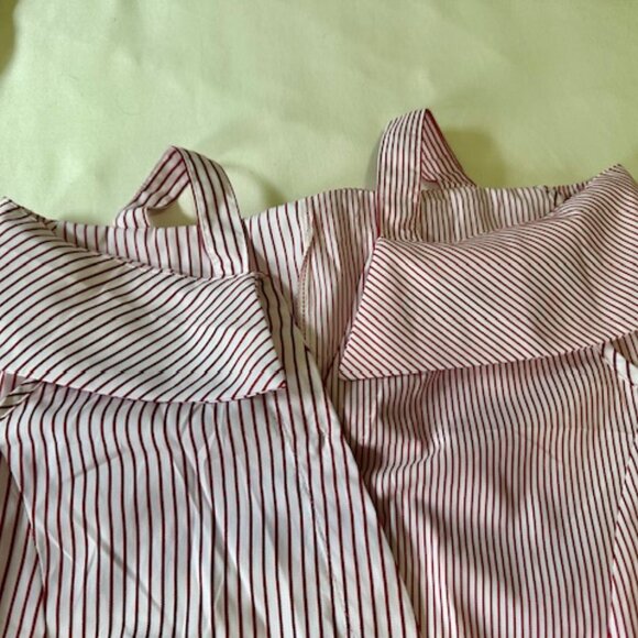 Red & White Pinstripe Dress - Picture 3 of 7